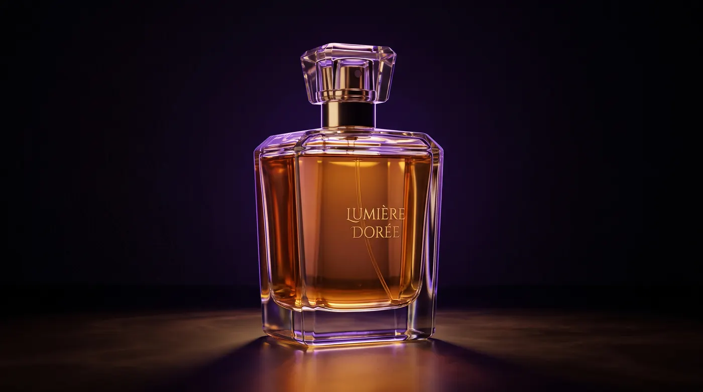 Luxury perfume product photography